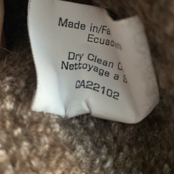 Poncho - Undyed Wool/Cotton - Picture 5 of 7